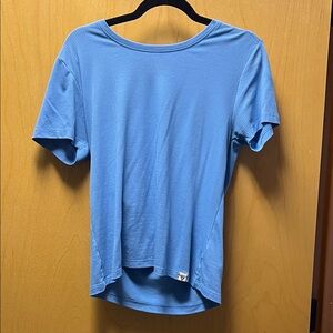Casual Sky Blue Women's Tee